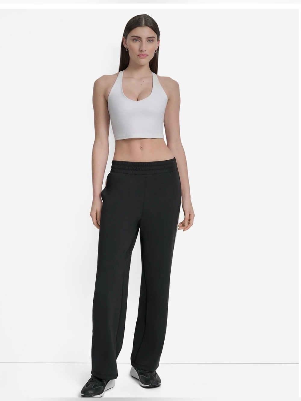 DKNY Wide Leg Side Stripe Pants